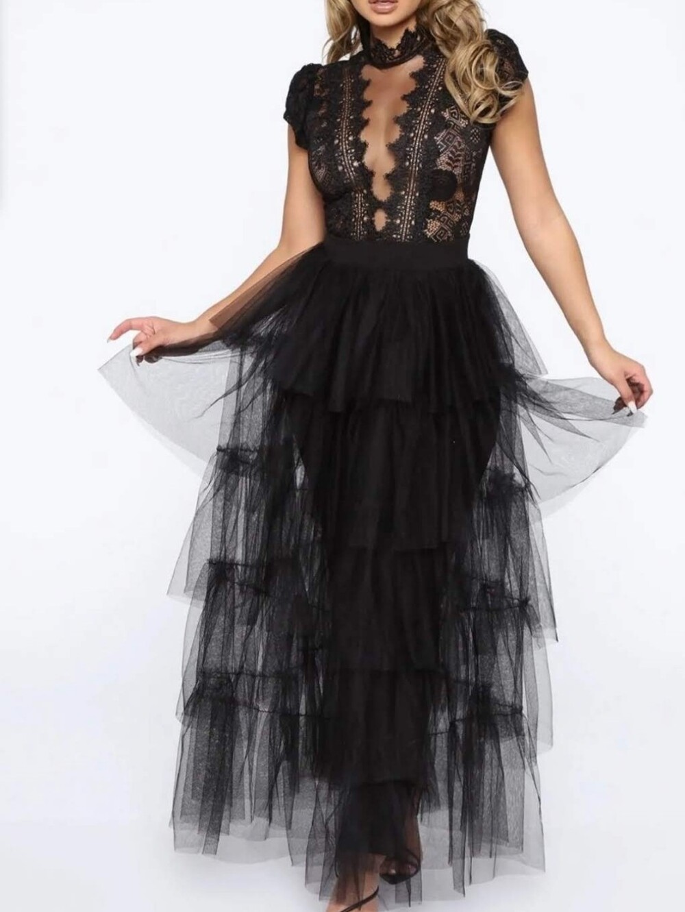 Rare Dark Fantasy Tulle Jumpsuit